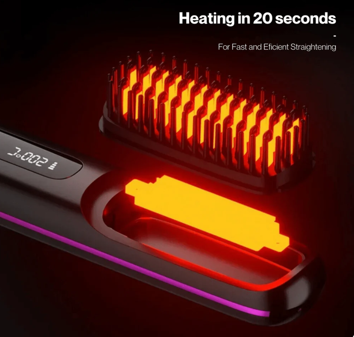 💇♀️ Cepillo para Cabello Alisador portátil